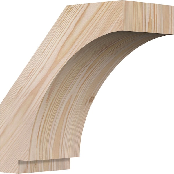 Ekena Millwork 5 1/2"W x 12"D x 12"H Imperial Smooth Knee Brace, Douglas Fir BRC06X12X12IMP00SDF - main
